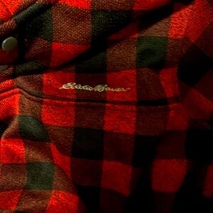 Eddie Bauer flannel pull over